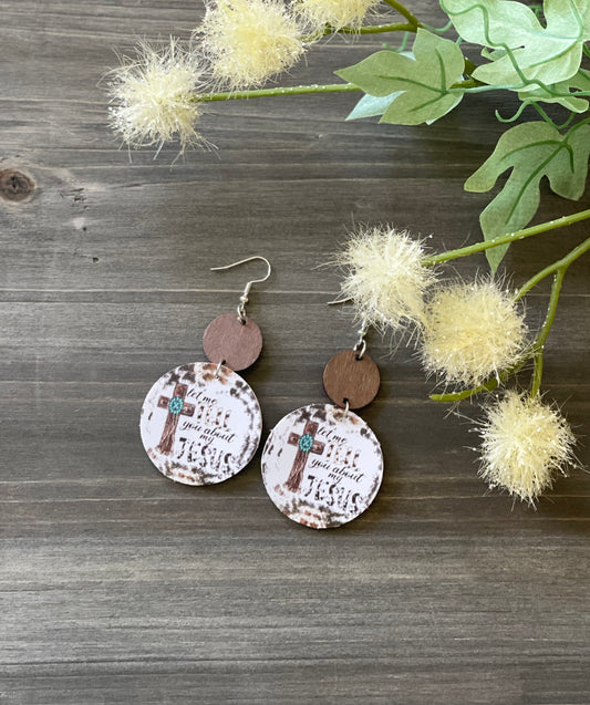 Tree Top, Cross Round Earrings!