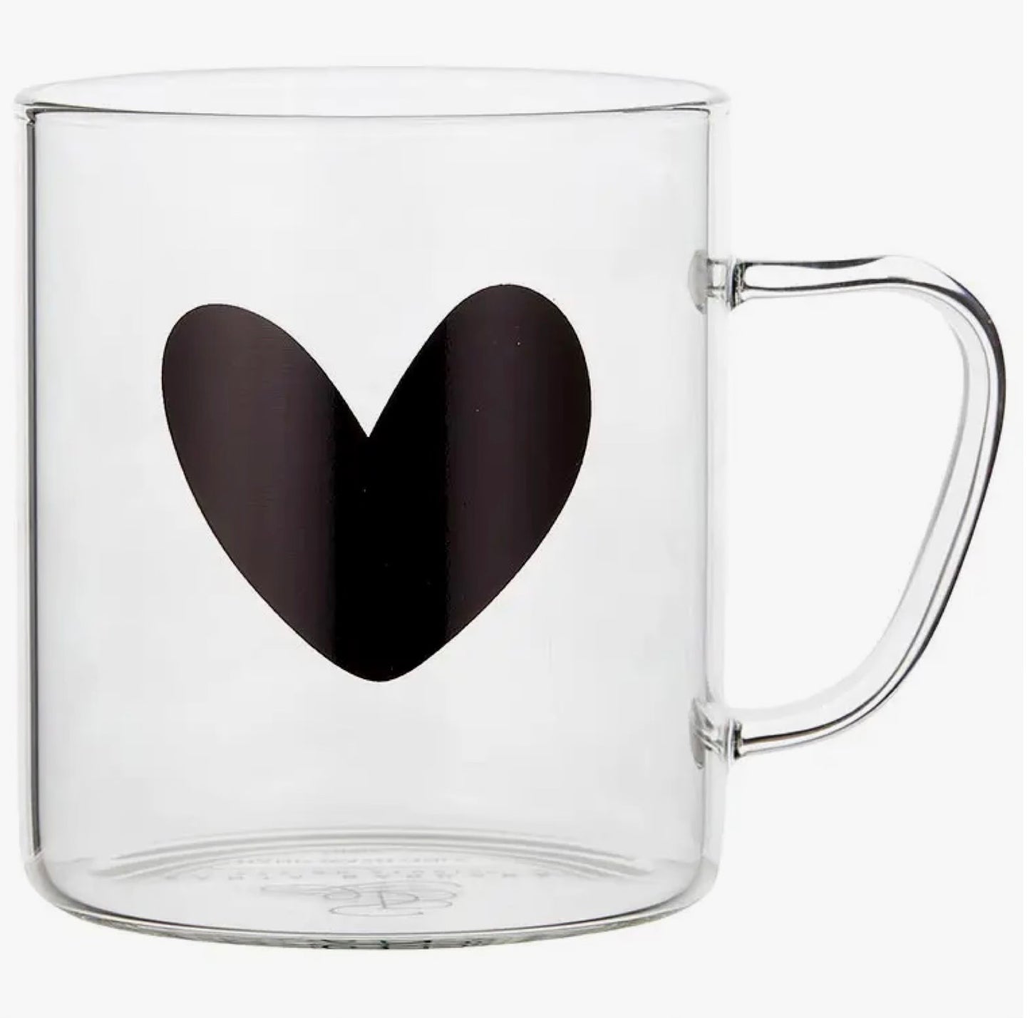 Heart Glass Mug